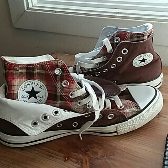 Converse unisex Chuck Taylor plaid high tops - Picture 7 of 10